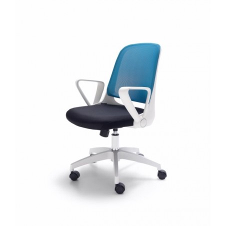 Silla Oficina Modelo Alien Estructura Blanca