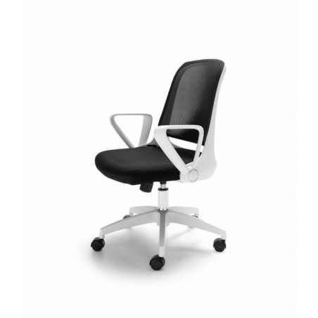 Silla Oficina Modelo Alien Estructura Blanca