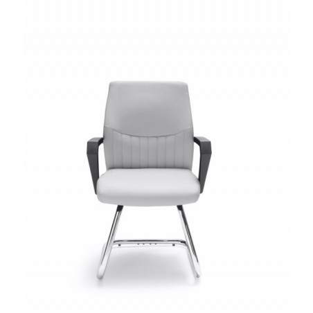 Sillón Confidente Oficina Ecopiel Modelo Kum - Varios Colores