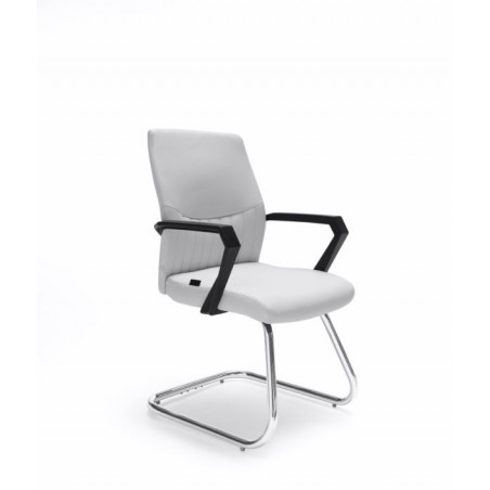 Sillón Confidente Oficina Ecopiel Modelo Kum - Varios Colores