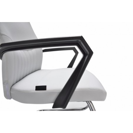 Sillón Confidente Oficina Ecopiel Modelo Kum - Varios Colores