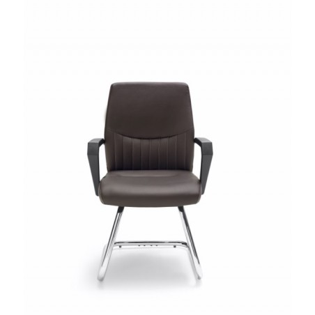 Sillón Confidente Oficina Ecopiel Modelo Kum - Varios Colores