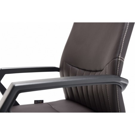 Sillón Confidente Oficina Ecopiel Modelo Kum - Varios Colores