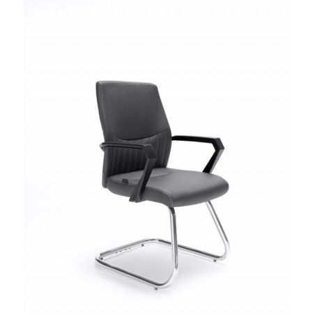 Sillón Confidente Oficina Ecopiel Modelo Kum - Varios Colores