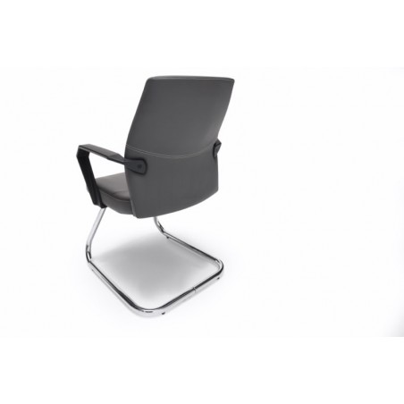Sillón Confidente Oficina Ecopiel Modelo Kum - Varios Colores