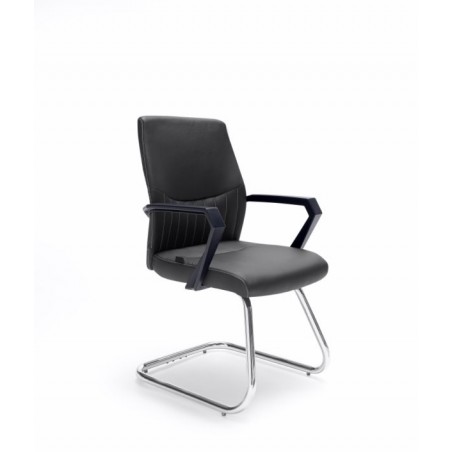 Sillón Confidente Oficina Ecopiel Modelo Kum - Varios Colores