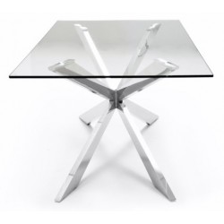 Mesa Comedor Acero Cromado Modelo Linving 200x100