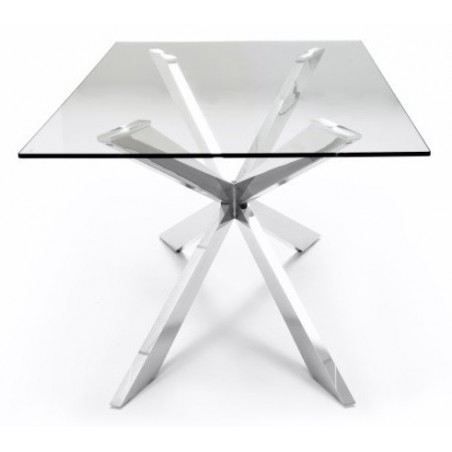 Mesa Comedor Acero Cromado Modelo Linving 200x100