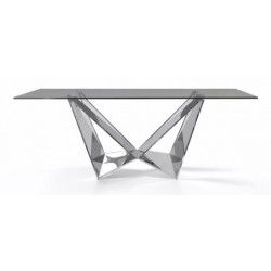Mesa Comedor Diseño Estructura Cromada Modelo Kroma