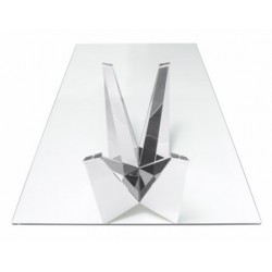 Mesa Comedor Diseño Estructura Cromada Modelo Kroma
