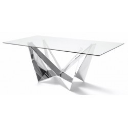Mesa Comedor Diseño Estructura Cromada Modelo Kroma