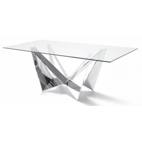 Mesa Comedor Diseño Estructura Cromada Modelo Kroma