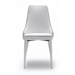 Silla Eco Piel Estilo Moderno Modelo Izan -  Varios Colores
