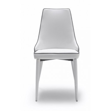 Silla Eco Piel Estilo Moderno Modelo Izan -  Varios Colores