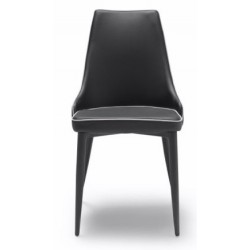 Silla Eco Piel Estilo Moderno Modelo Izan -  Varios Colores