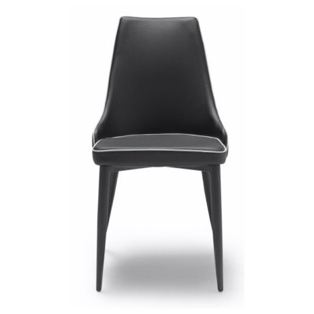 Silla Eco Piel Estilo Moderno Modelo Izan -  Varios Colores