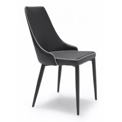 Silla Eco Piel Estilo Moderno Modelo Izan -  Varios Colores
