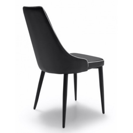 Silla Eco Piel Estilo Moderno Modelo Izan -  Varios Colores