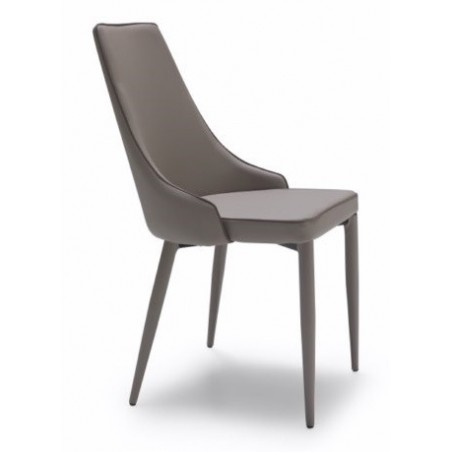 Silla Eco Piel Estilo Moderno Modelo Izan -  Varios Colores