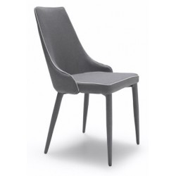 Silla Eco Piel Estilo Moderno Modelo Izan -  Varios Colores
