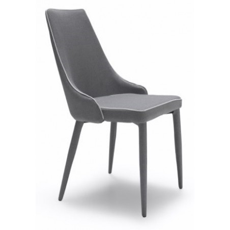 Silla Eco Piel Estilo Moderno Modelo Izan -  Varios Colores