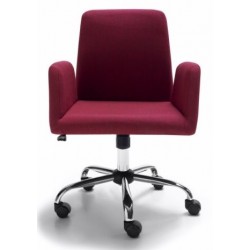Sillón Tapizado Oficina Modelo Hugo - Varios Colores
