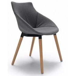 Silla Diseño Tapizada Modelo Greta - Varios Colores