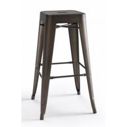 Taburete Alto Bar Industrial Modelo Cartago - Varios Acabados