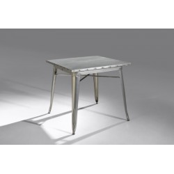 Mesa Cuadrada Acero Industrial Modelo Calabria - Varios Acabados