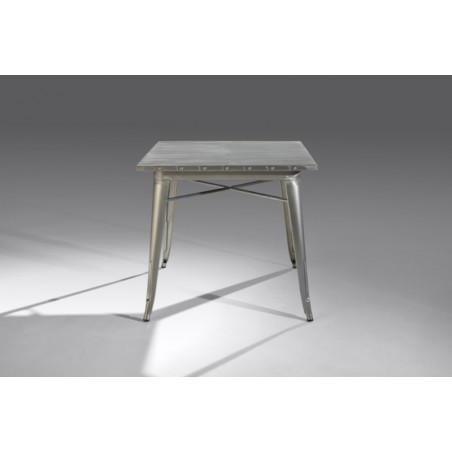 Mesa Cuadrada Acero Industrial Modelo Calabria - Varios Acabados