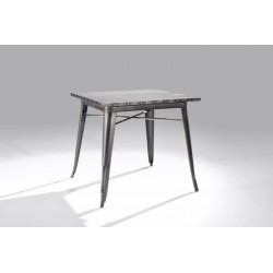 Mesa Cuadrada Acero Industrial Modelo Calabria - Varios Acabados