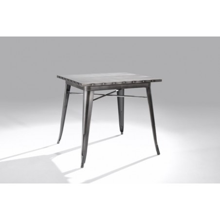 Mesa Cuadrada Acero Industrial Modelo Calabria - Varios Acabados