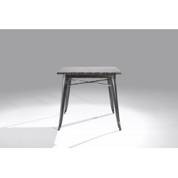 Mesa Cuadrada Acero Industrial Modelo Calabria - Varios Acabados