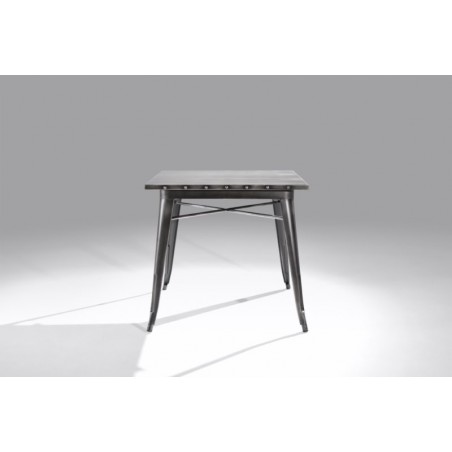 Mesa Cuadrada Acero Industrial Modelo Calabria - Varios Acabados