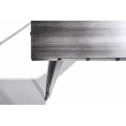 Mesa Cuadrada Acero Industrial Modelo Calabria - Varios Acabados