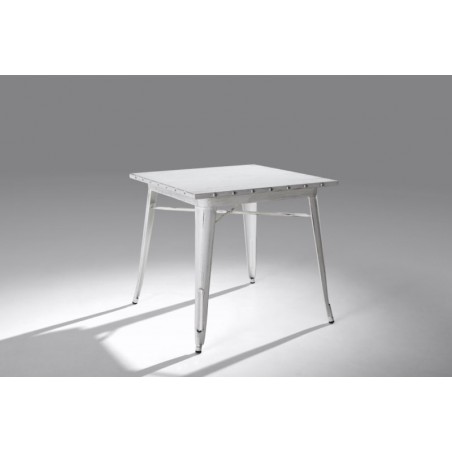 Mesa Cuadrada Acero Industrial Modelo Calabria - Varios Acabados