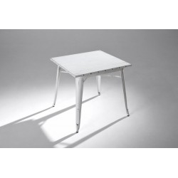 Mesa Cuadrada Acero Industrial Modelo Calabria - Varios Acabados