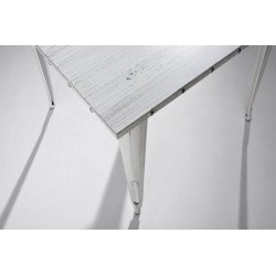 Mesa Cuadrada Acero Industrial Modelo Calabria - Varios Acabados