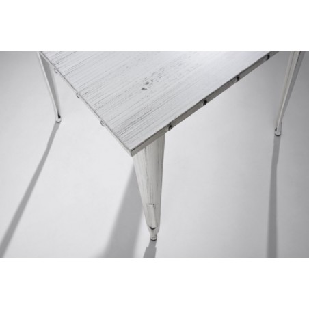 Mesa Cuadrada Acero Industrial Modelo Calabria - Varios Acabados