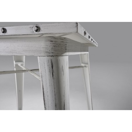 Mesa Cuadrada Acero Industrial Modelo Calabria - Varios Acabados