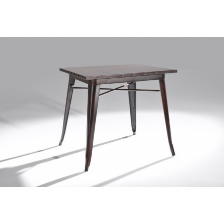 Mesa Cuadrada Acero Industrial Modelo Calabria - Varios Acabados