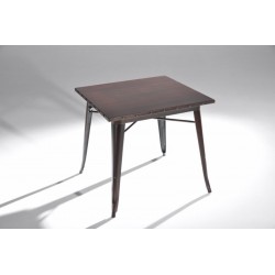 Mesa Cuadrada Acero Industrial Modelo Calabria - Varios Acabados