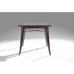 Mesa Cuadrada Acero Industrial Modelo Calabria - Varios Acabados