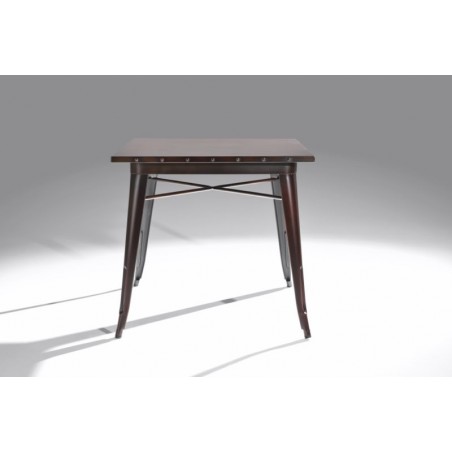 Mesa Cuadrada Acero Industrial Modelo Calabria - Varios Acabados