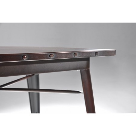 Mesa Cuadrada Acero Industrial Modelo Calabria - Varios Acabados