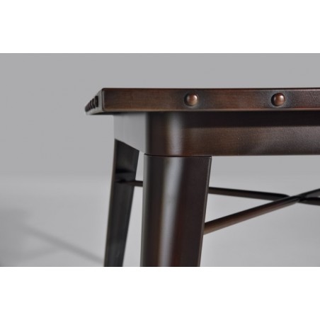 Mesa Cuadrada Acero Industrial Modelo Calabria - Varios Acabados