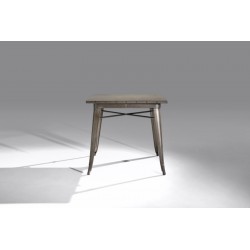 Mesa Cuadrada Acero Industrial Modelo Calabria - Varios Acabados