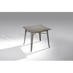 Mesa Cuadrada Acero Industrial Modelo Calabria - Varios Acabados