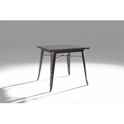 Mesa Cuadrada Acero Industrial Modelo Calabria - Varios Acabados