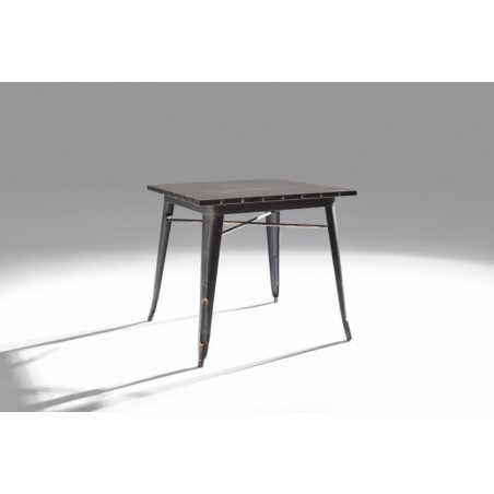Mesa Cuadrada Acero Industrial Modelo Calabria - Varios Acabados